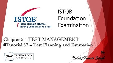 ISTQB Foundation Level Certification 2011 | 5.2 Test Planning and Estimation
