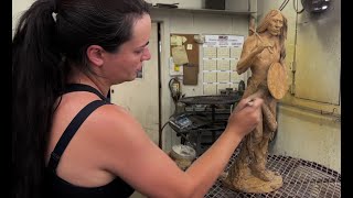 At the Foundry for the Coloring of CRAZY HORSE Bronze