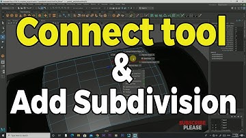How to use Connect Tool & Add Divisions in 3d Maya ||  #13 || beginner tutorial || autodesk 3d maya