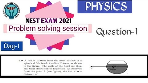 Nest Exam 2021 Problem solving sessions for Physics | Day 1 | Question 1 |