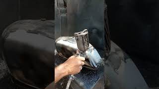 appling clear coat on tank #short #shorts #viral #lacquer #clearcoat(2)