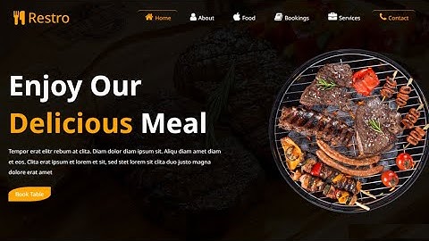 Simple Landing Page Design Using html css in Hindi 2025