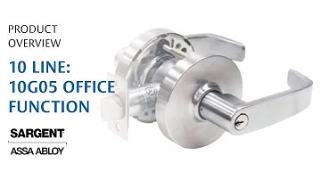 SARGENT 10 Line Cylindrical Lock: 10G05 Office Function