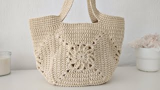 Bolso Tejido A Crochet Ganchillo Bolso Granny Margarita Tutorial Paso A Paso