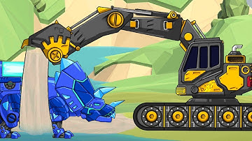 Combine Dino Robot Apatosaurus Full Game Play