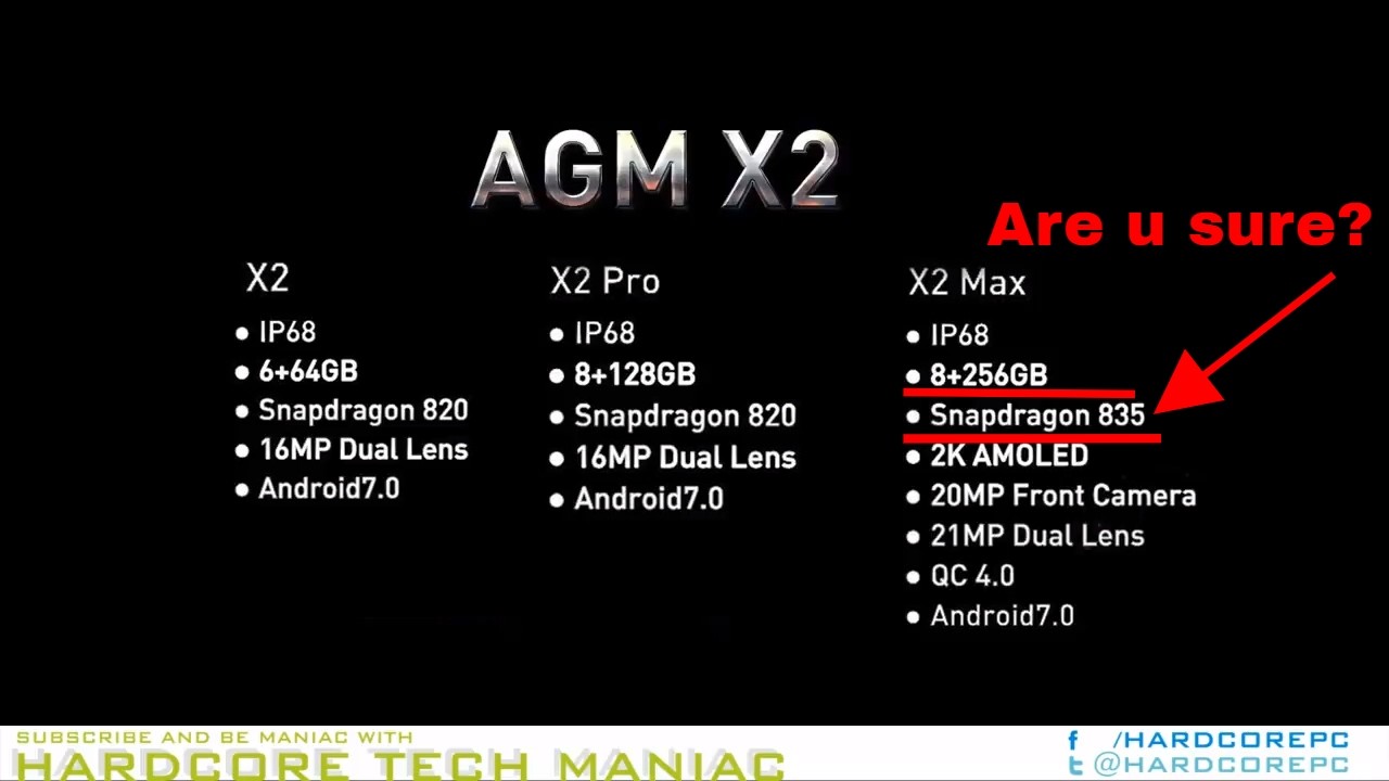 Smartphone AGM X2 RAM 8 GB Baterai 10.000 mAh dan Tahan Banting