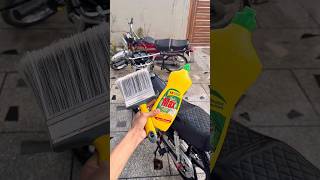 Bike Detail Wash with yellow oil😍 #automobile #modificition #minivlog #splendormodified