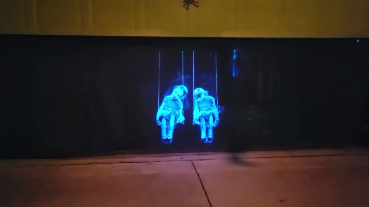 AtmosFX garage projection halographic Halloween. YouTube