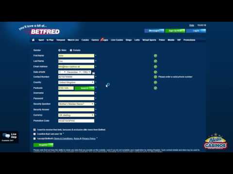 BetFred Casino - How to register?
