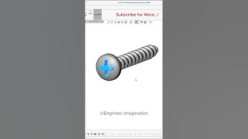 Screw for Particleboard and Fiberboard |@Engineer.Imagination| #shorts #foryou #solidworks #3d