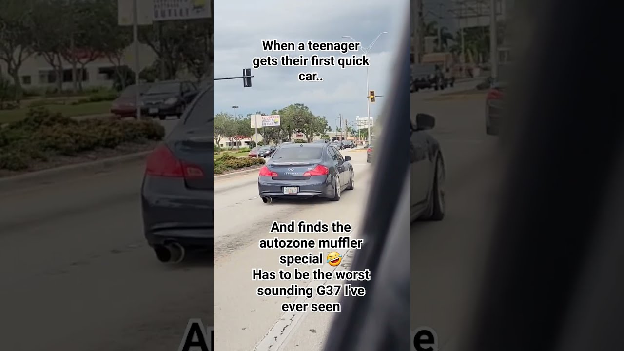 G37 RUINED By Teenager Autozone Muffler Special 