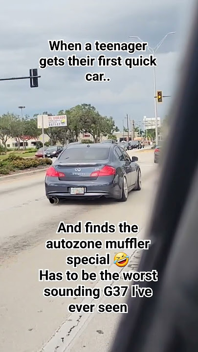 G37 RUINED by Teenager / Autozone Muffler Special! 🤣