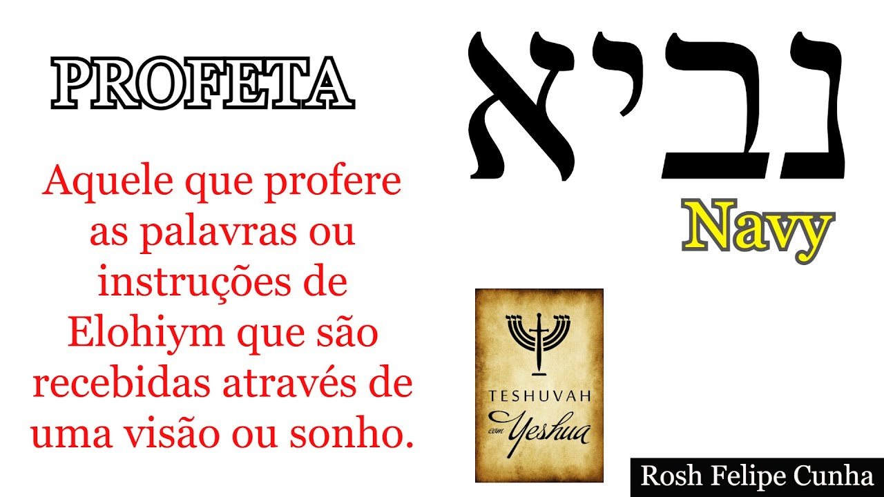 SIGNIFICADO DA PALAVRA PROFETA -HEBRAICO ANTIGO - YouTube