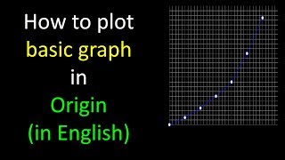 How to plot basic graph in Origin (in English) | Graph Plotting