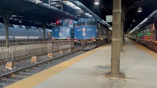 PM Rush Hour NJ Transit & PATH train action at Hoboken Terminal 