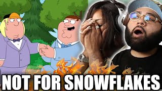 The most darkest humor in Family Guy - SO OUTRAGOUS! - BLACK COUPLE REACTS