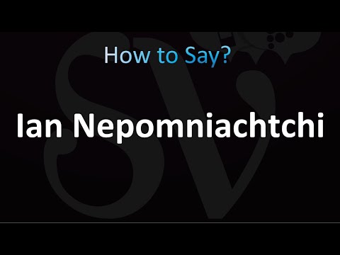 How to Pronounce Ian Nepomniachtchi (correctly!) 