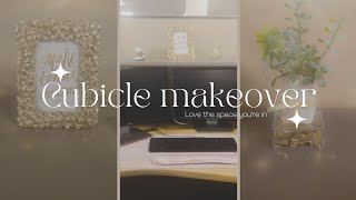 DIY cubicle makeover