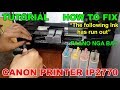 How to fix Canon Printer IP2770 Following Ink is Running low & Not Recognize (TUTORIAL TAGALOG) PT12