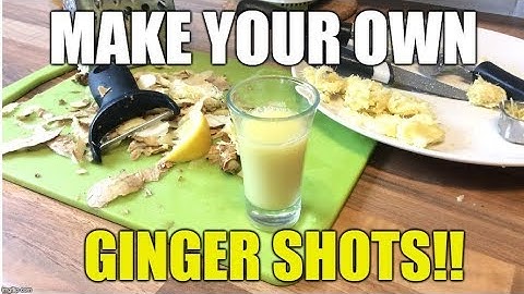 How To Make Your Own Ginger Shots!! (No Juicer)