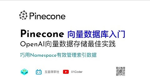 Pinecone OpenAI向量数据存储最佳实践 - 巧用Namespace有效管理索引数据