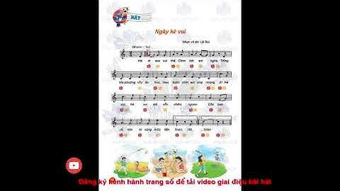 Ngày hè vui-Giai điệu-Melody-Âm nhạc 2-Chủ đề 8: Mùa hè vui-Sách kết nối tri thức với cuộc sống