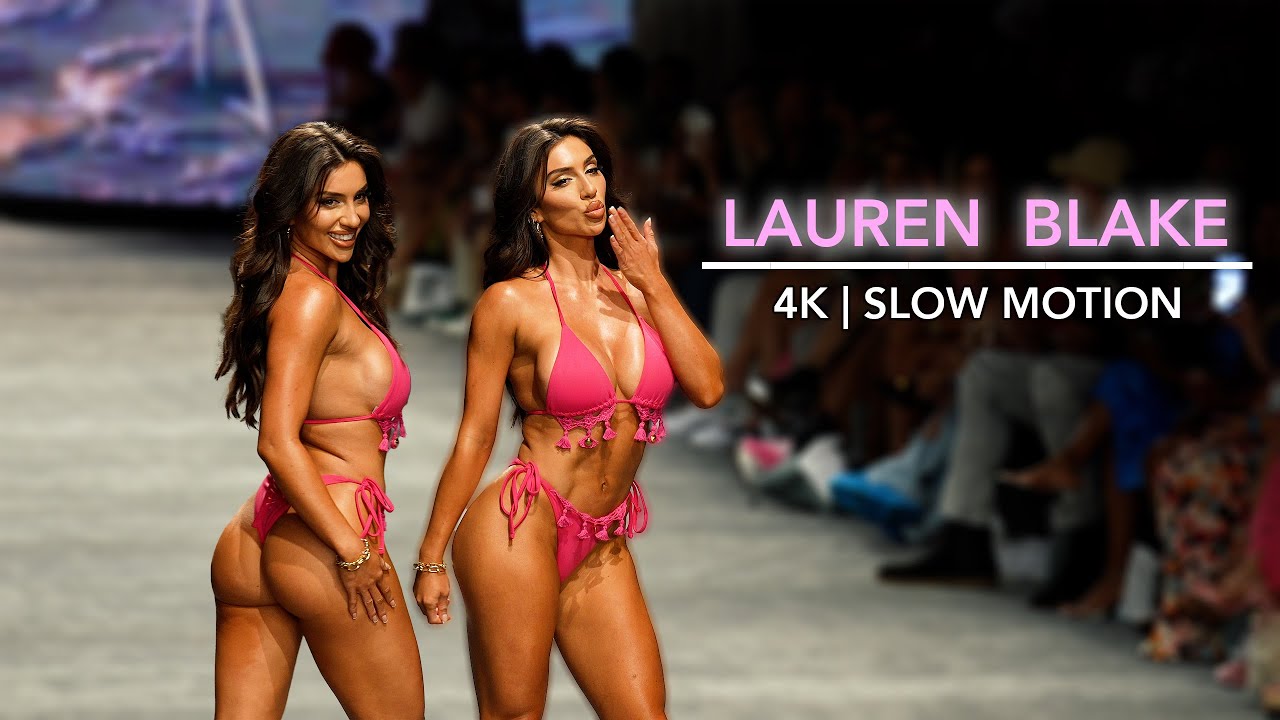 LAUREN BLAKE Slow Motion 4K || Miami Swim Week 2023