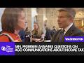 Sen. Pedersen Responds to Questions on AGO Communications About Income Tax