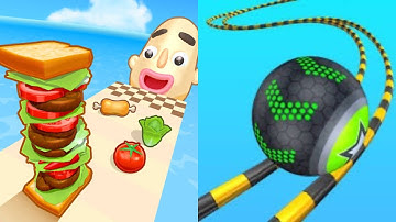 Sandwich Runner vs Going Balls - All Level Gameplay Android,iOS - NEW APK MEGA MOD UPDATE GAMEPLAY