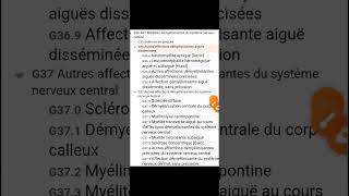 G35-G37 Maladies démyélinisantes du système nerveux central