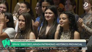 #ELNOTICIERO: declaran patrimonio histórico cultural a la EFA 0501 de Concepción de la Sierra