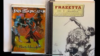 John Buscema and Frank Frazetta Sketchbooks - Quick Sketches - YouTube
