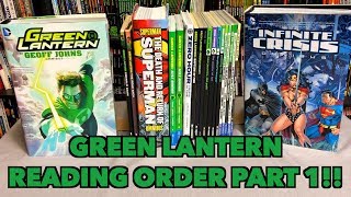 A comprehensive look at the reading order of Green Lantern Part 1!