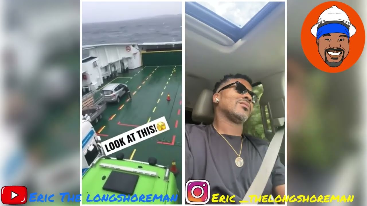 EMERGENCY BRAKES?! Car crashes into ferry barrier while at sea!