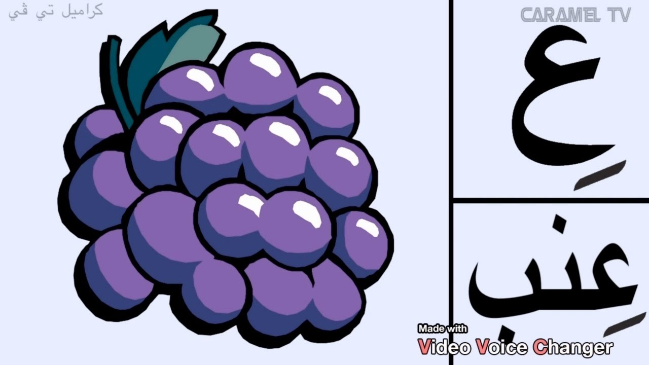 تعلم الحروف العربية (ع-غ-ف-ق)مع الأمثلة بالصور @carameltv7945 #كلمات # ...