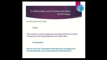 01 || Information And Communication Technology | Grade 10 ICT || Theekshana with ICT