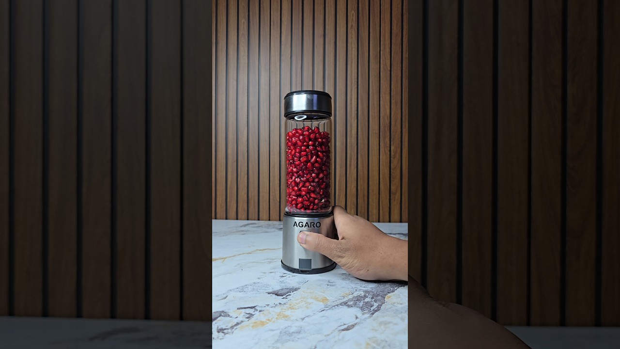 Anar Juice in Portable Blender 🍷♥️ 