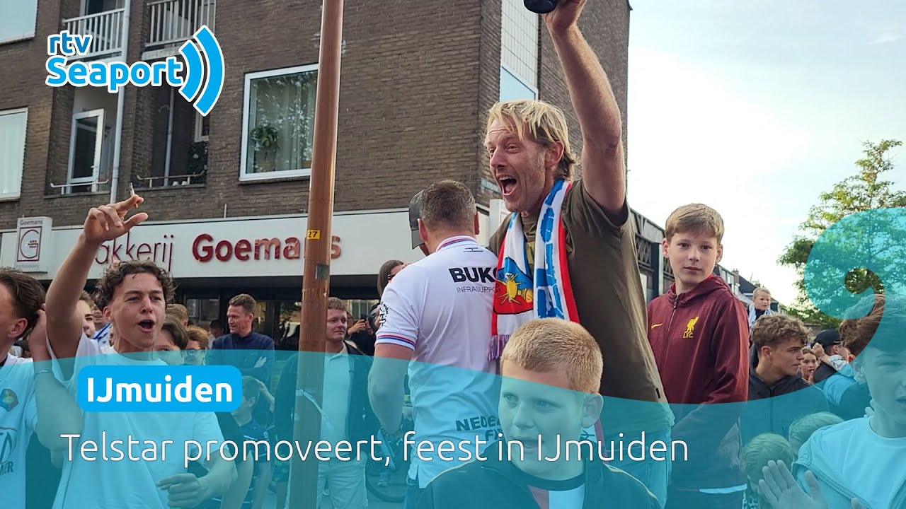 Telstar promoveert, feest op Lange Nieuw in IJmuiden