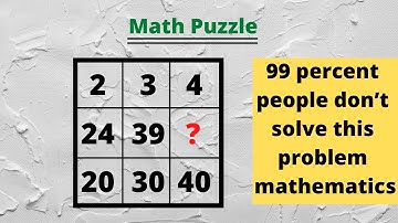 Mathematics Puzzle | How to solve math puzzle ? | Which number replace the Question Mark ?