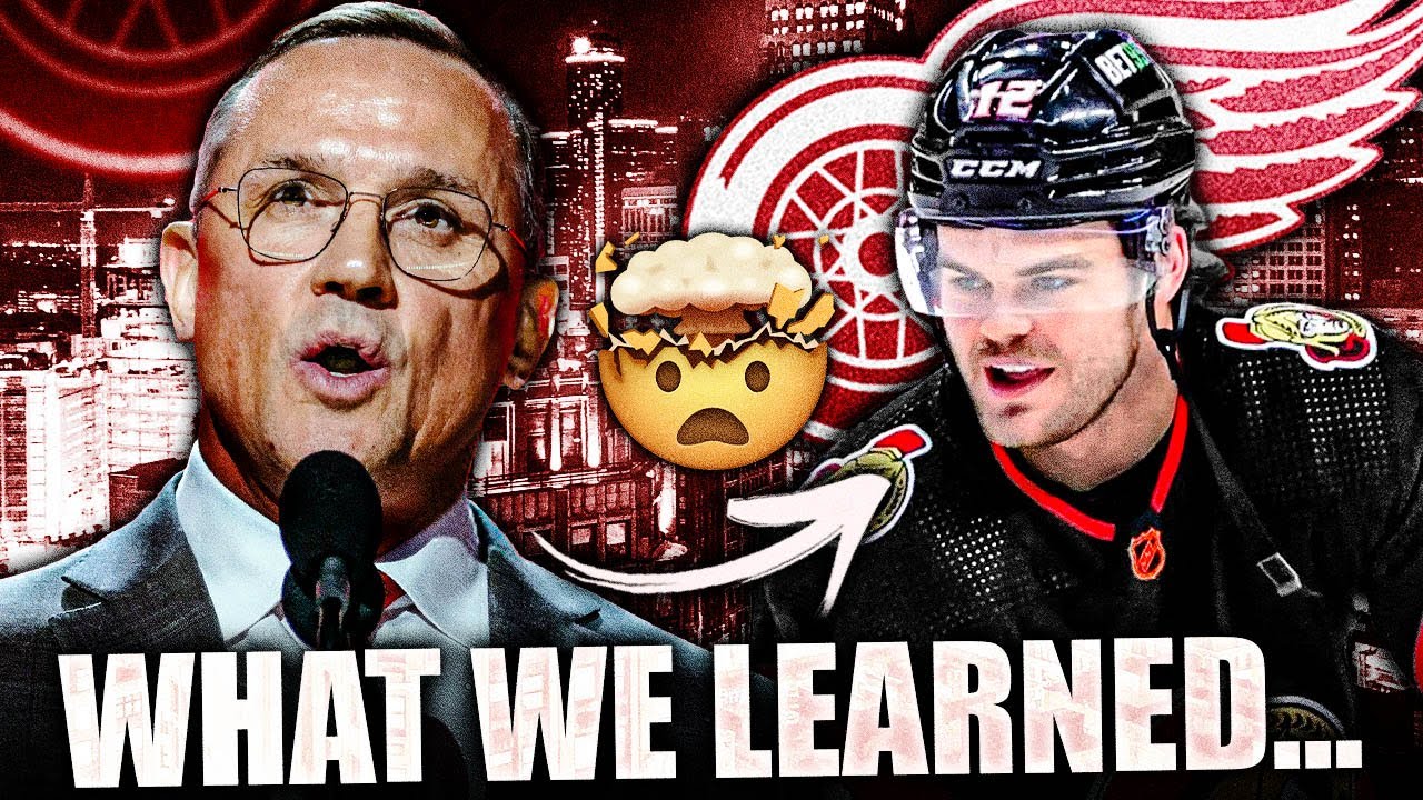 🔴 LIVE: Steve Yzerman and Alex DeBrincat Press Conference 