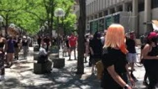Denver crowd protests George Floyd death