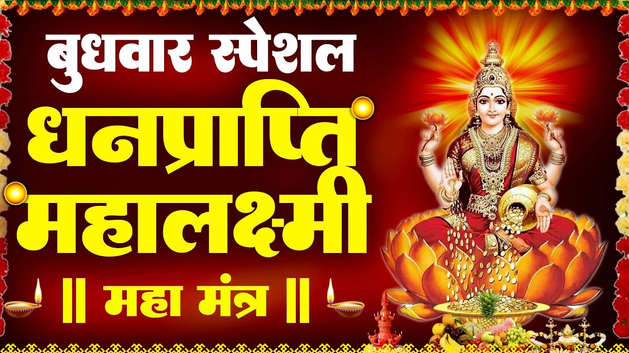 LIVE : धनप्राप्ति महालक्ष्मी मंत्र | माता लक्ष्मी का चमत्कारी ॐ महालक्ष्मी नमो नमः Mahalaxmi Mantra