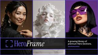 HeroFrame #01 | Website Hero Section Design, HTML, CSS, JavaScript & GSAP. Guide