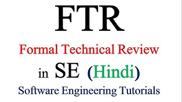 FTR ( formal technical review ) in Hindi | Software Engineering Tutorials