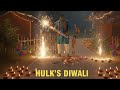 Diwali AD with hulk
