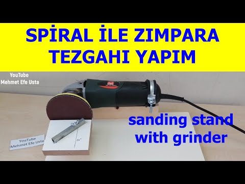 Spiral Makinesi İle Gönyeli Zımpara Tezgahı Yapımı (sanding machine with grinding machine)