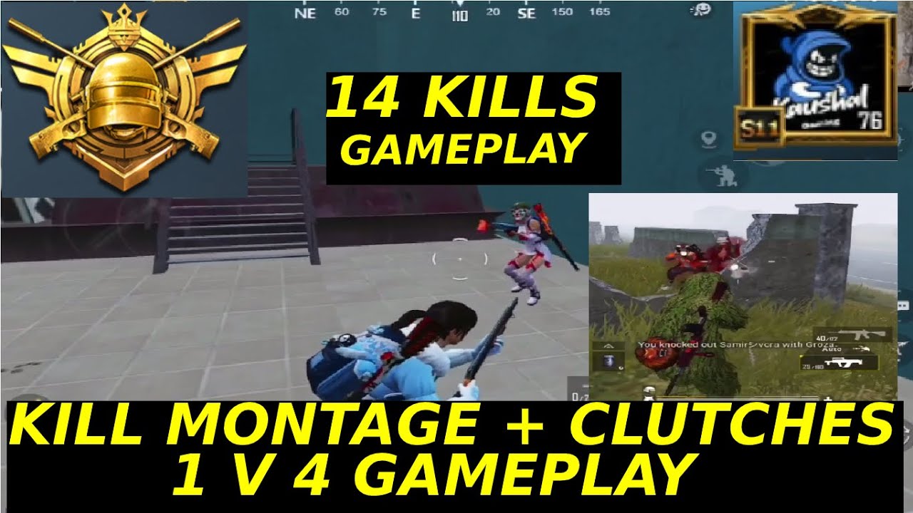 PUBG MOBILE | KILL MONTAGE + SOLO VS SQUAD GAMEPLAY | IPAD 2018 - YouTube