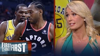 Sarah Kustok on Raptors win over Warriors: It felt like a finals preview | NBA | FIRST THINGS FIRST