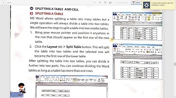 IT Genius Std.-6 Chapter-3 Word Processing and Tabular Presentation