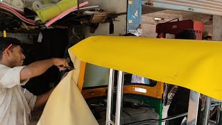 Cng Bajaj Compact Auto Upholsterers Working video screenshot 3